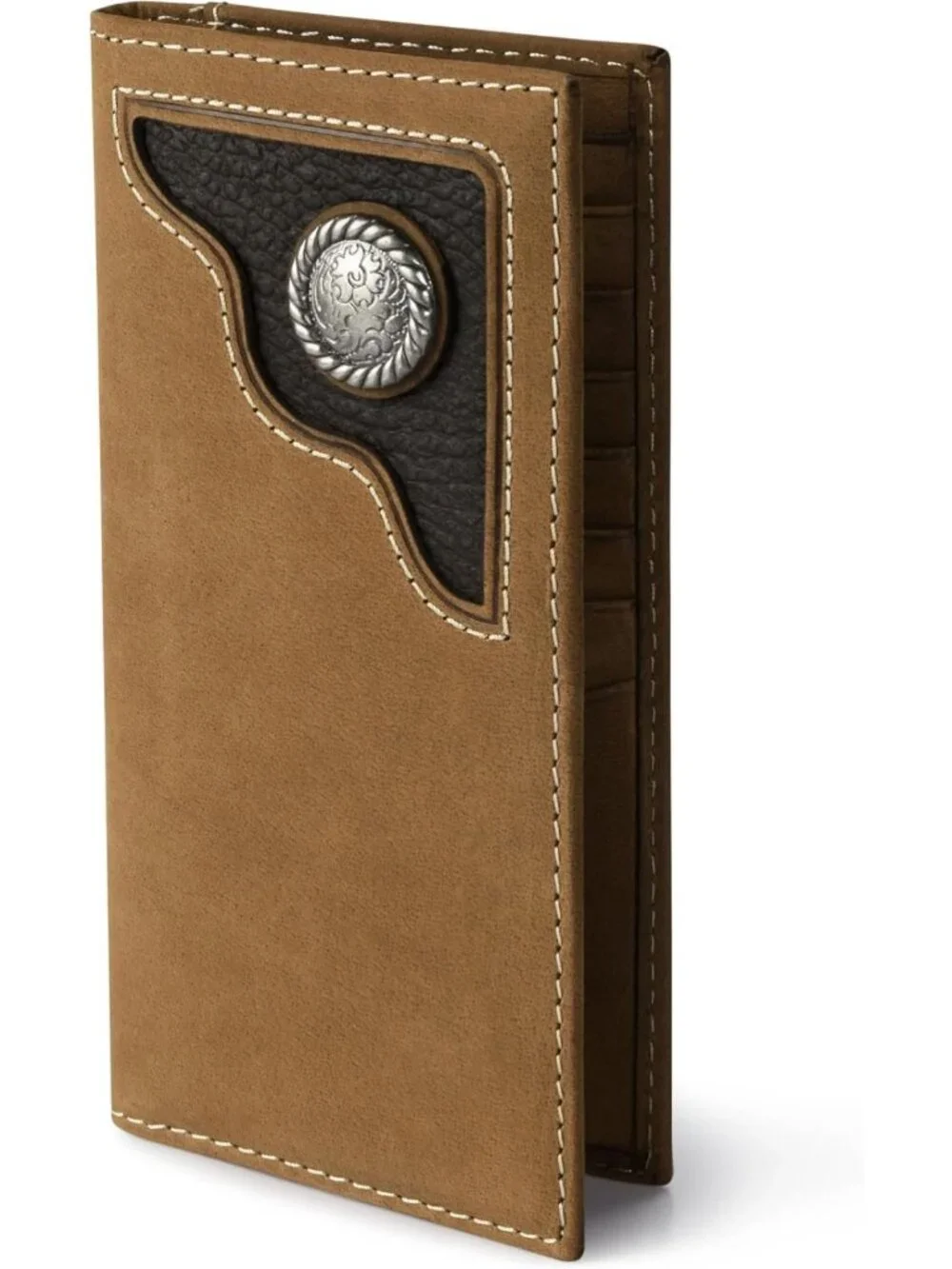 Genuine Leather Bifold Wallet for Men | Extra Capacity Western Rodeo Style Gift